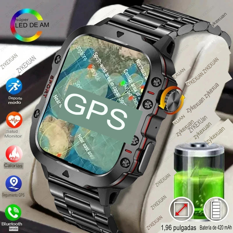 NUEVO RELOJ INTELIGENTE MILITAR RESISTENTE GPS
