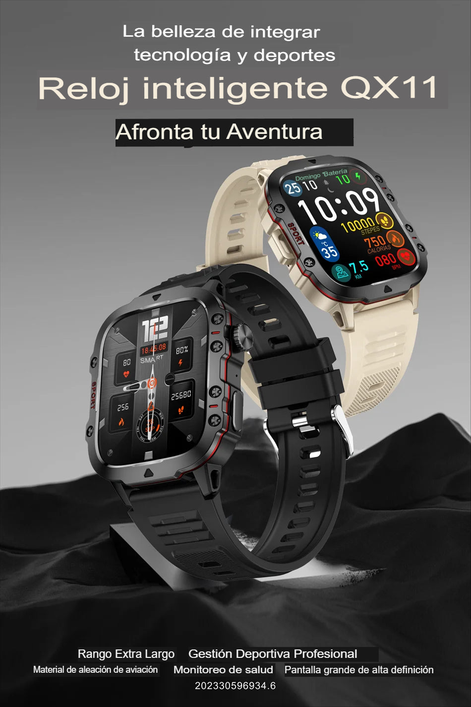 NUEVO RELOJ INTELIGENTE MILITAR RESISTENTE GPS