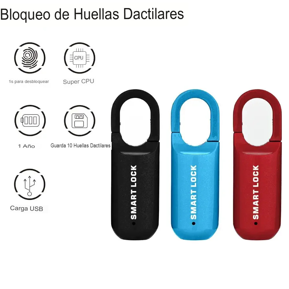CANDADO DE APERTURA CON HUELLA