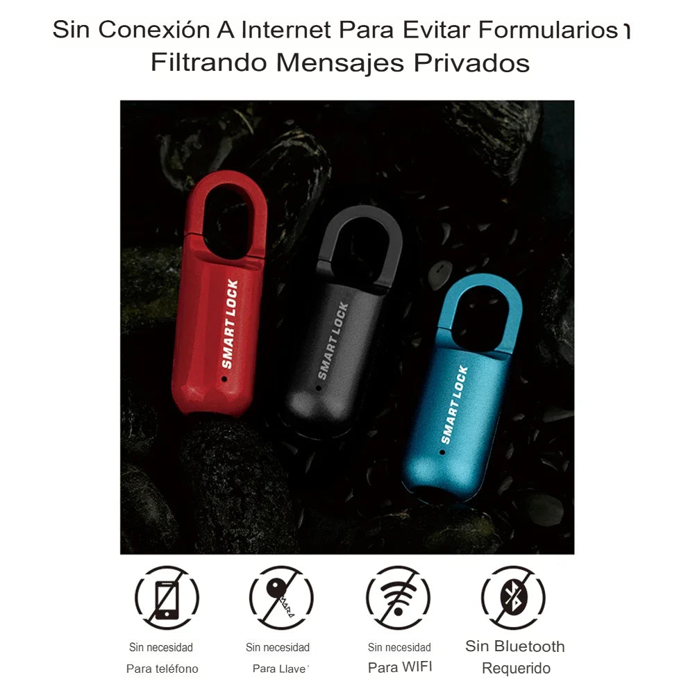 CANDADO DE APERTURA CON HUELLA